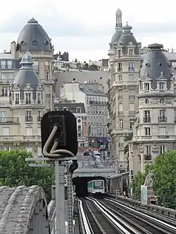 Vue depuis la stationBir-Hakeim.