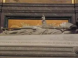 Tombeau de Jean-Natalis-François Gonindard en la Métropole St-Pierre de Rennes.