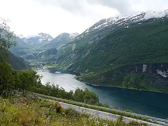 La route 63 et le Geirangerfjord.