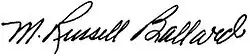 signature de Melvin Russell Ballard