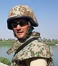 Casque Spectra utilisé par les militaires danois lors des opérations en Irak