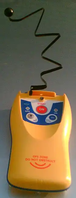 émission d'une radiobalise de localisation des sinistres