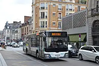 MAN Lion's City LE no&nbsp;5012 à République.