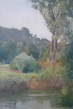 Paysage, Altkirch, musée sundgauvien.