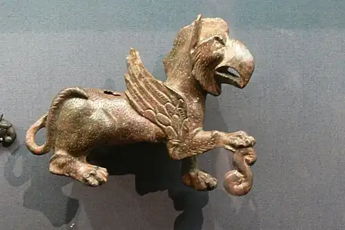 Statuette d'un griffon en bronze (Ier&nbsp;siècle).