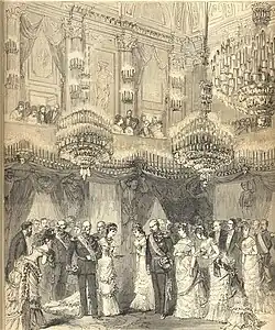 Guillaume Ier au palais de Milan.