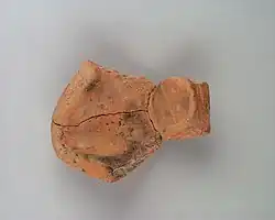 Fragment de moule de lampe à huile.