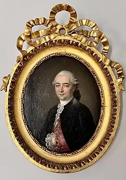 Portrait présumé du Chevalier d'Ennémour (inscription au dos). Collection privée