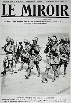 Arrivée à Marseille, in Le Miroir d'octobre 1914.