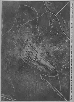 Vue aérienne du camp, Le Miroir, 1915.