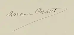 signature de Maurice Croiset