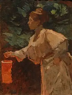 Femme à la lanterne.