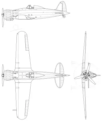 vue en plan de l’avion