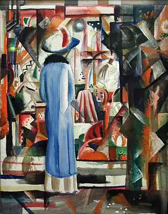 August Macke, Grande Vitrine brillante (Großes helles Schaufenster) (1912)