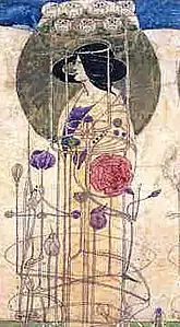 Vue d’une frise verticale.