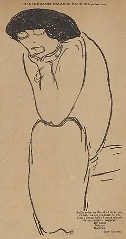 &nbsp;Madame Lucie Delarue-Mardrus par Jean Cocteau