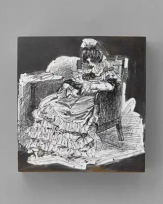 Dessin de Charles Huard, gravé par Pierre Gusman (avant 1940)