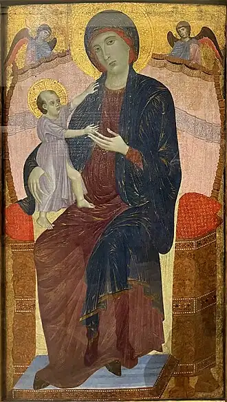 Vierge Gualinoré-attribuée à Cimabue.