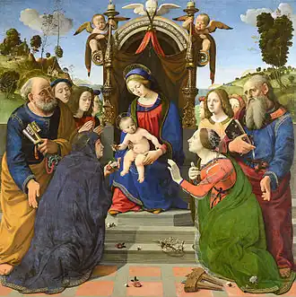 Conversation sacrée Del Pugliese (1493), par Piero di Cosimo.
