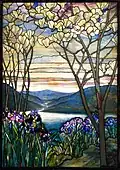 Louis Comfort Tiffany (1908) Magnolias and Irises [Vitrail] Metropolitan Museum of Art, États-Unis