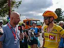 Magnus Cort Nielsen interviewé par Søren Reedtz pour TV 2 Danmark.