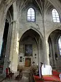 Élévation nord (1re travée), porte de la sacristie.