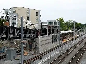 Chantier de la station Magoun Square.