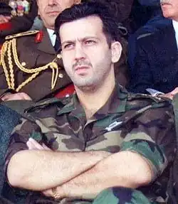 Maher al-Assad, frère du président Bachar el-Assad, général de la 4e&nbsp;division blindée.