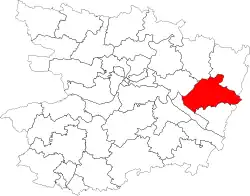 Carte du canton en 2014.