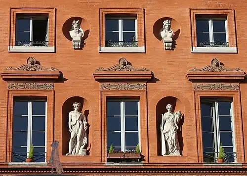 no&nbsp;57 : détail des deux premiers étages.