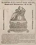 publicité in Le Charivari du 11 juillet 1844