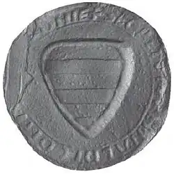 Sceau du comte Renaud de Dammartin-en-Goële, comte de Boulogne