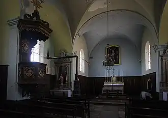 Intérieur de l'église.
