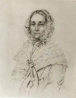 la salonnière Malla Silfverstolpe&nbsp;(en) (1843)