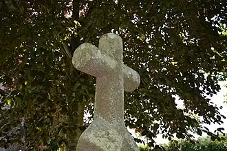 Vue supérieure de la croix.