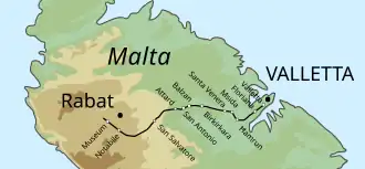 Voir la carte de la ligne.