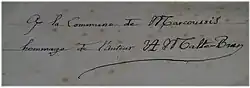signature de Victor-Adolphe Malte-Brun