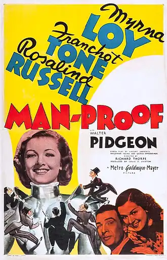 Description de l'image Man-Proof poster.JPG.