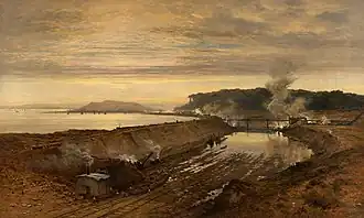 Manchester Ship Canal The Making of Eastham Dock, 1891, Gallery Oldham