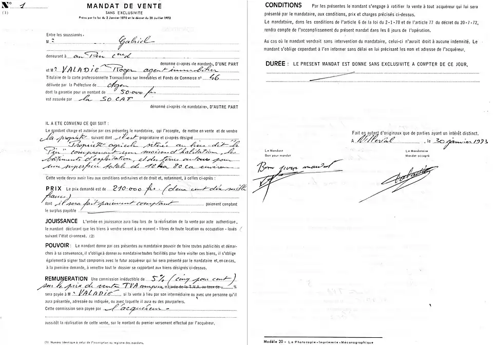 Un mandat de vente no&nbsp;1 après la loi Hoguet