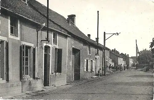 vue ancienne de la rue de Bourgogne