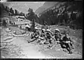 Chasseurs du 27e&nbsp;BCA au repos lors des manœuvres en Maurienne de septembre 1930.