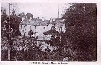 Le manoir de Tromeur (carte postale ancienne).