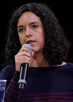 Manon Aubry, tête de liste.