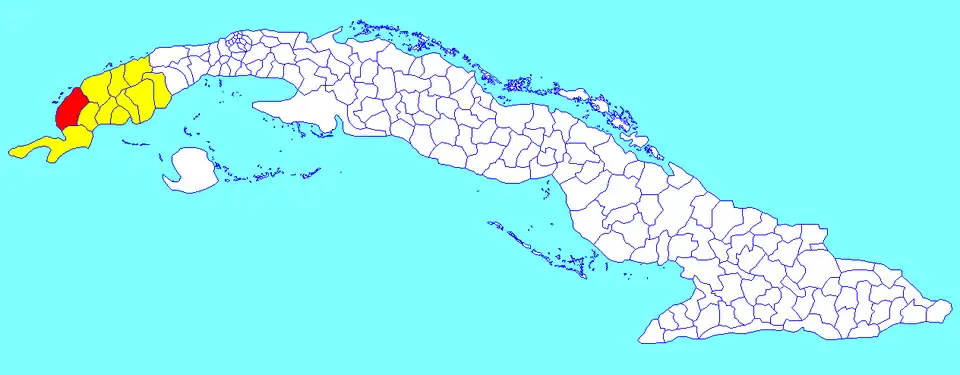 Municipalité de Mantua dans la province de Pinar del Río.
