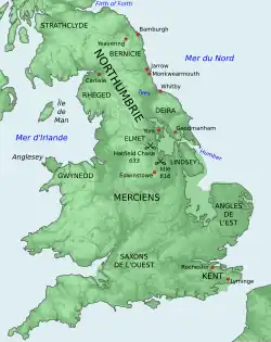 Carte de Grande-Bretagne situant les lieux mentionnés dans l'article.