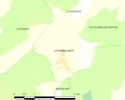 Carte de la commune La Framboisière.