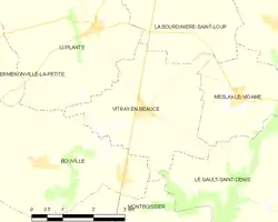 Carte de la commune de Vitray-en-Beauce.