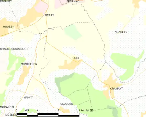 Carte de la commune.