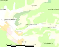 Carte de la commune.